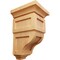 Ekena Millwork 3 1/2"W x 3 3/4"D x 6"H Mini Reyes Wood Corbel, Red Oak CORW03X03X06RYRO - alternate 1
